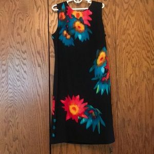 Black and flowers dress